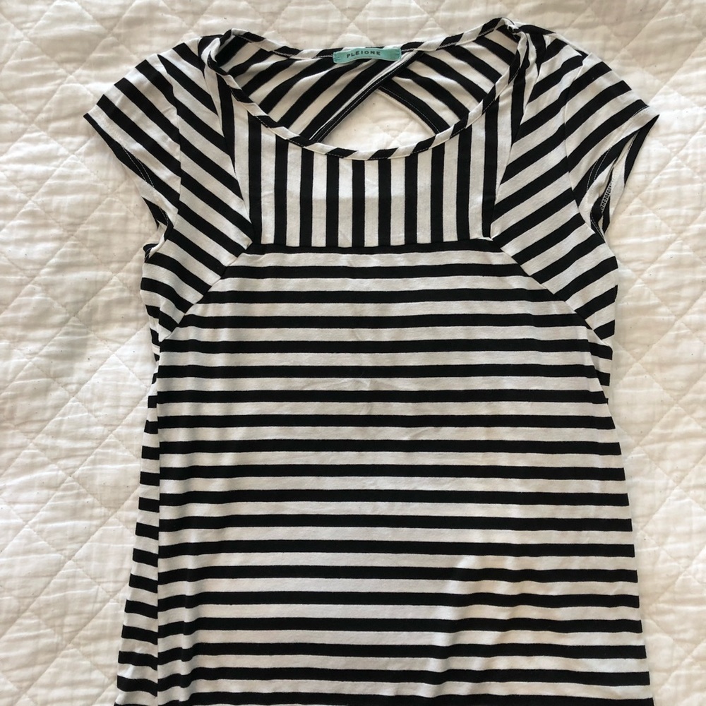 Pleione striped stretchy T